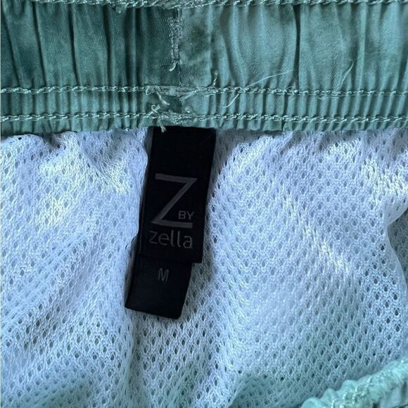 Z by Zella Rip Tide Patterned Swim Trunks Green Lilypad Montara Print Medium - Picture 5 of 6